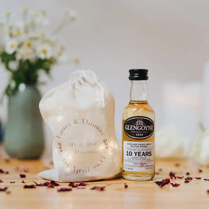 Glengoyne Whisky Miniature Personalised Wedding Favour