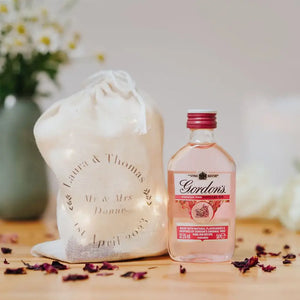 Gordon's Pink Gin Miniature Personalised Wedding Favour
