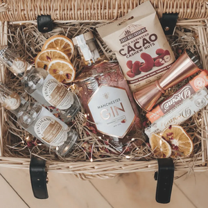Personalised Manchester Gin Raspberry Premium Gift Hamper