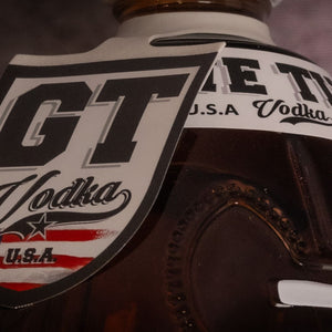 Close up image of NFL Vodka