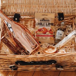 Personalised Bottega Rose Gold Prosecco & Edinburgh Gin Gift Hamper