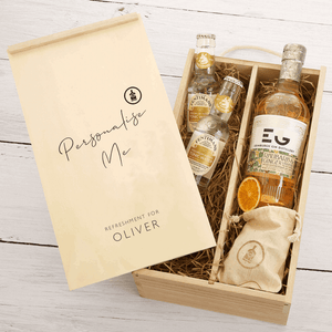 Personalised Edinburgh Gin Liqueur Gift Set