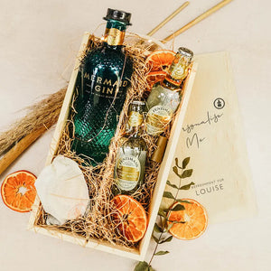 Mermaid Dry Personalised Gin Gift Box with tonic