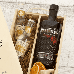 Father's Day Personalised Brockmans Gin Gift Set