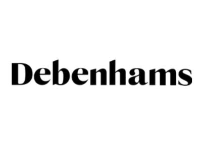 Debenhams Logo in Partnership with SpiritSmith