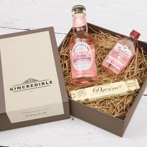 Personalised Gordons Premium Pink Gin Miniature Gift Set