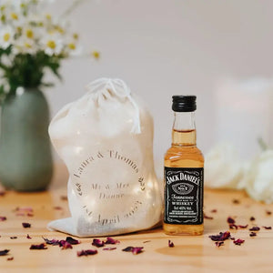 Jack Daniels Miniature Personalised Wedding Favour