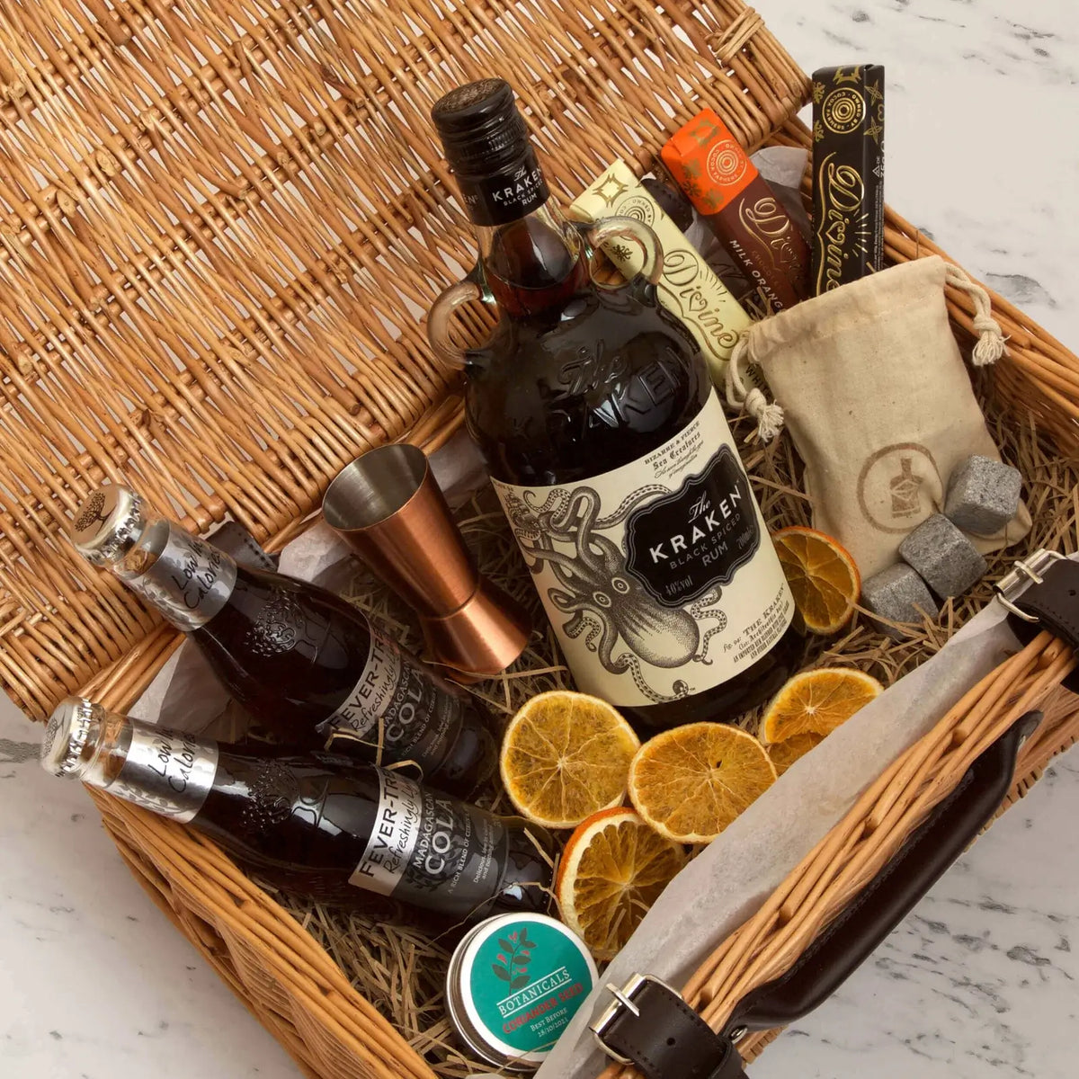 Father&#39;s Day Personalised Kraken Black Spiced Rum Gift Hamper