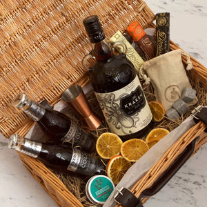 Father's Day Personalised Kraken Black Spiced Rum Gift Hamper