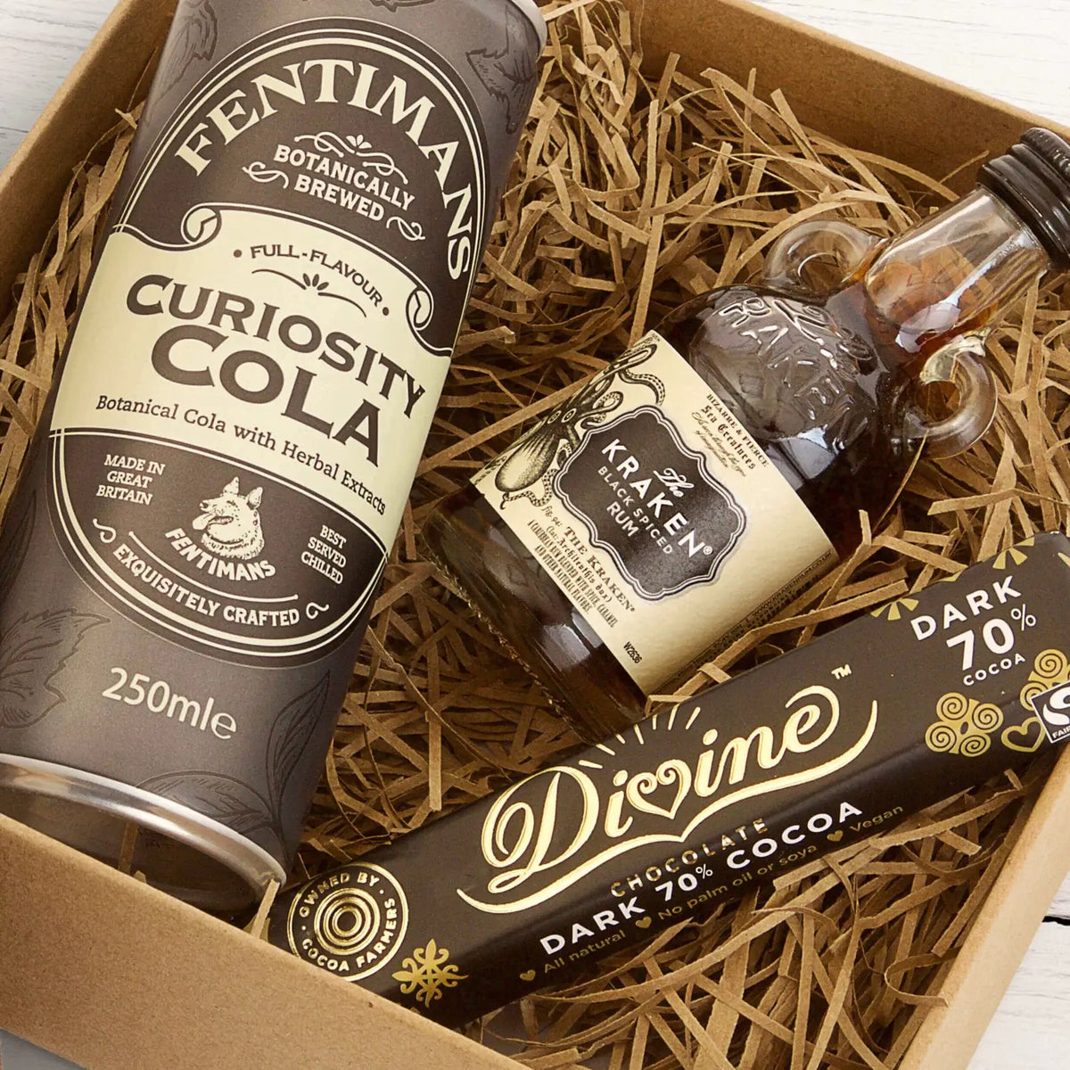 Father&#39;s Day Personalised Kraken Rum Miniature Gift Set