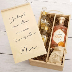 Mother's day gift with gin and tonic