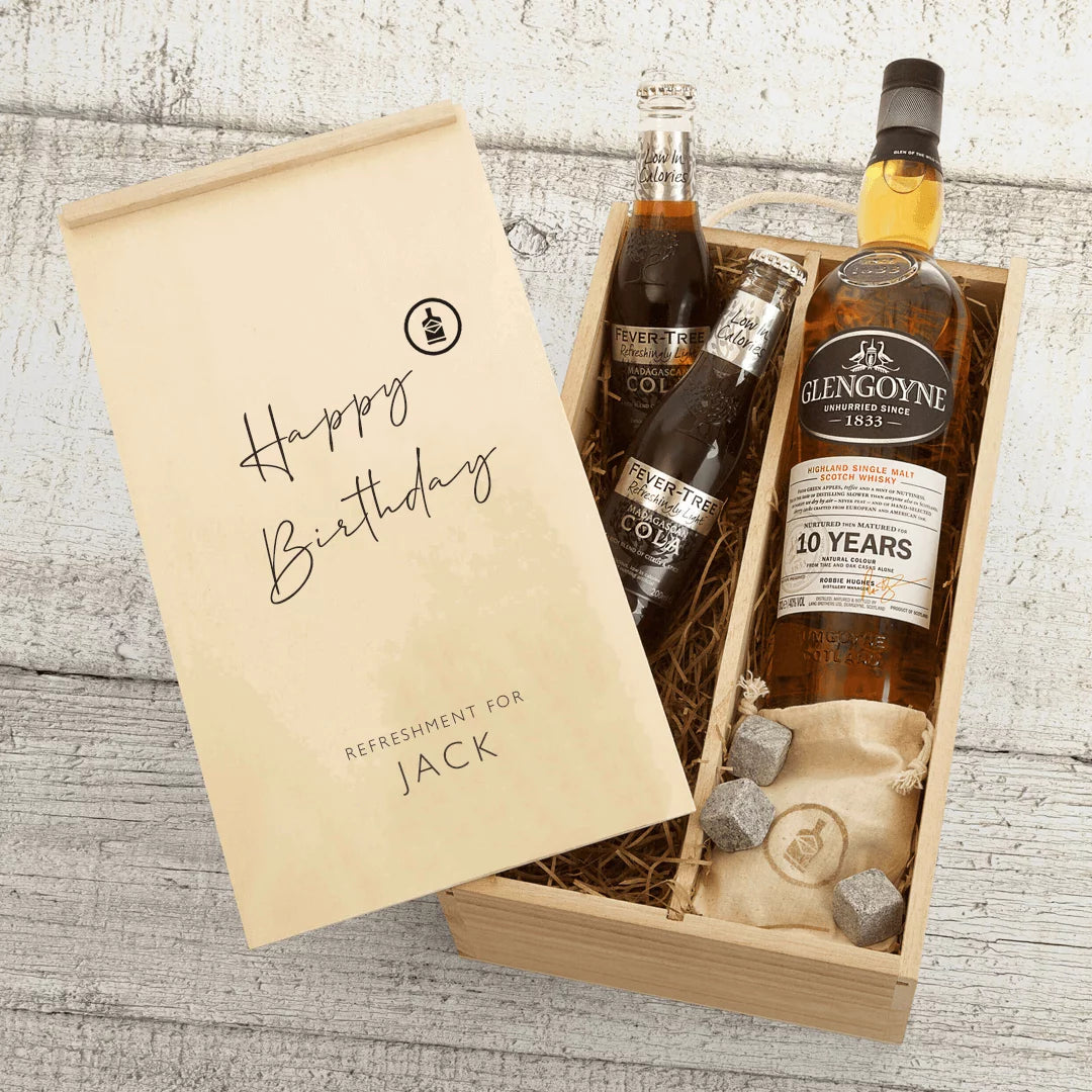 Personalised Glengoyne 10 Year Old Whisky Gift Box