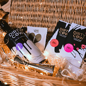 Personalised Dirty Cow Chocolate Plant Based Cream Liqueur Premium Gift Hamper