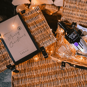 Personalised Dirty Cow Chocolate Plant Based Cream Liqueur Premium Gift Hamper