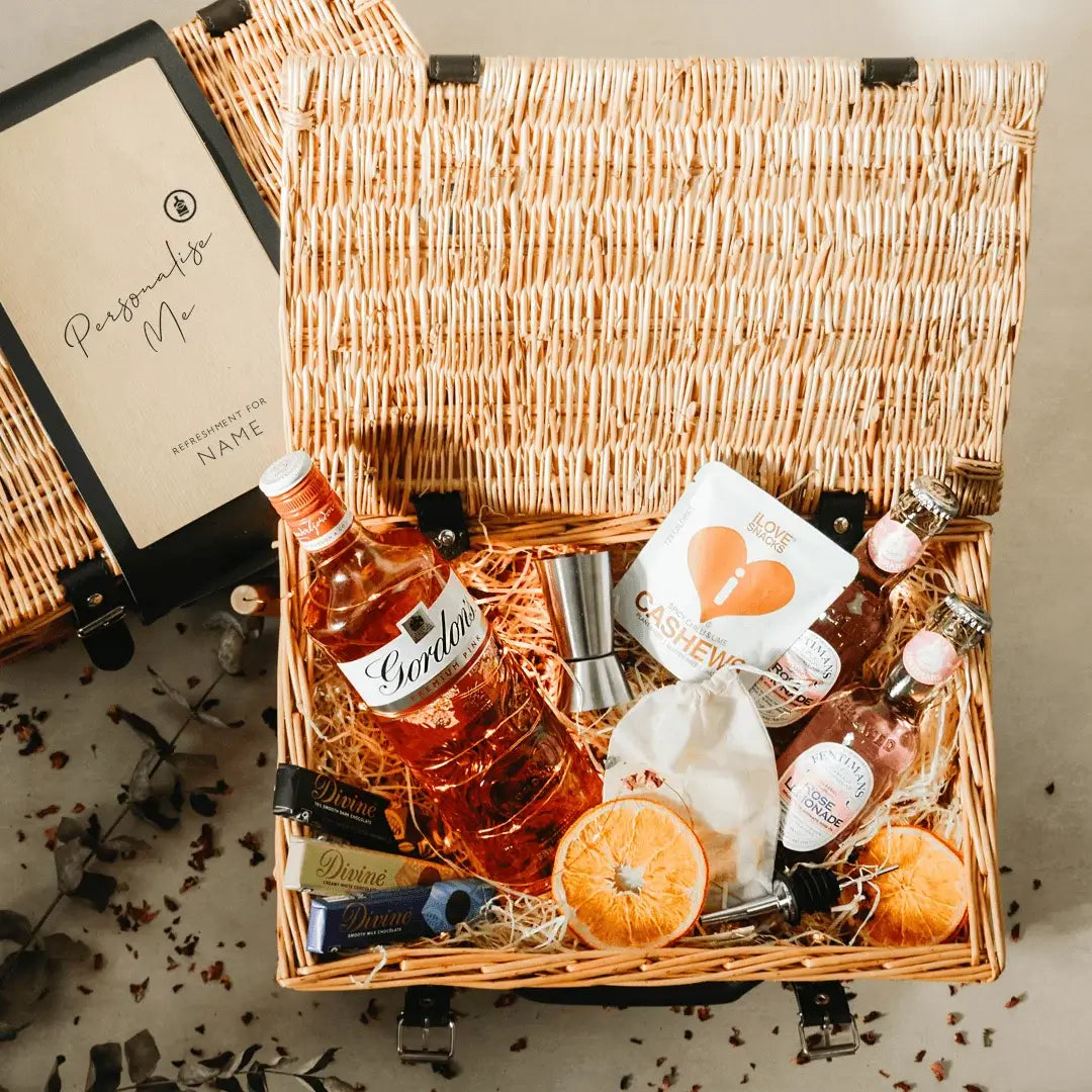 Personalised Gordon&#39;s Pink Gin Premium Gift Hamper