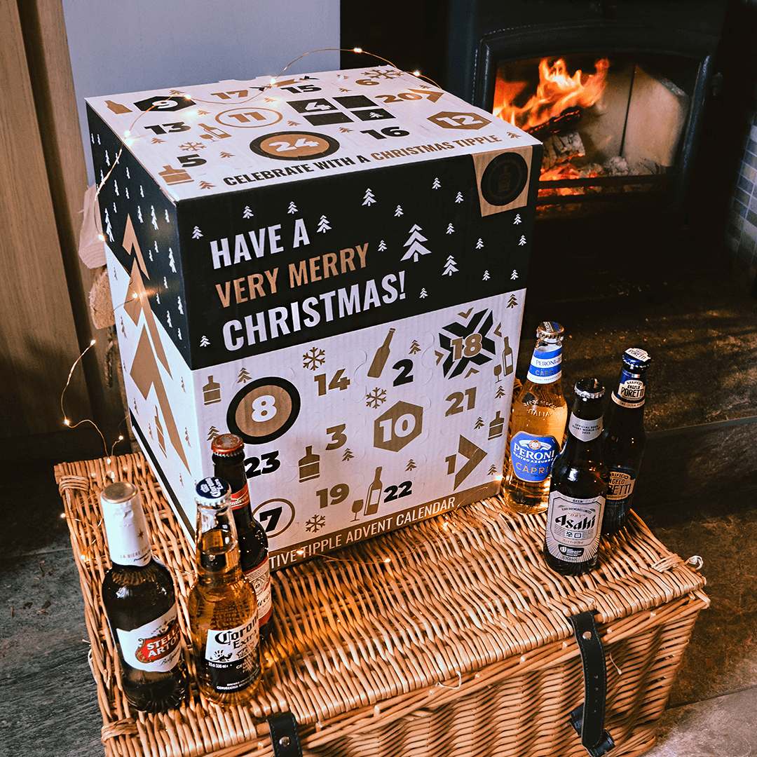 Personalised Lager Beer Christmas Advent Calendar 2025 (24 Windows)