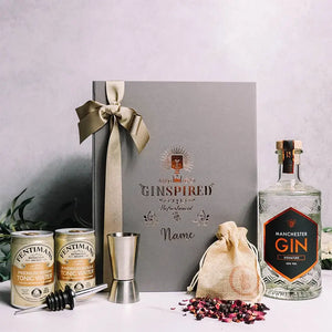 Personalised Manchester Gin Gift Set in Luxury Engraved Gift Box