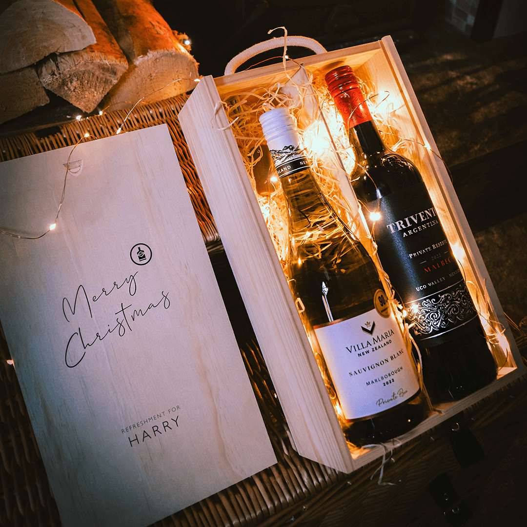 Double Wine Box Personalised