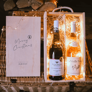 Personalised Double Wine Gift Box