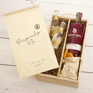 Personalised Whitley Neill Gin Flavours Gift Box