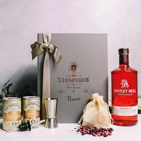 Personalised Whitley Neill Gin Gift Set in Luxury Engraved Gift Box