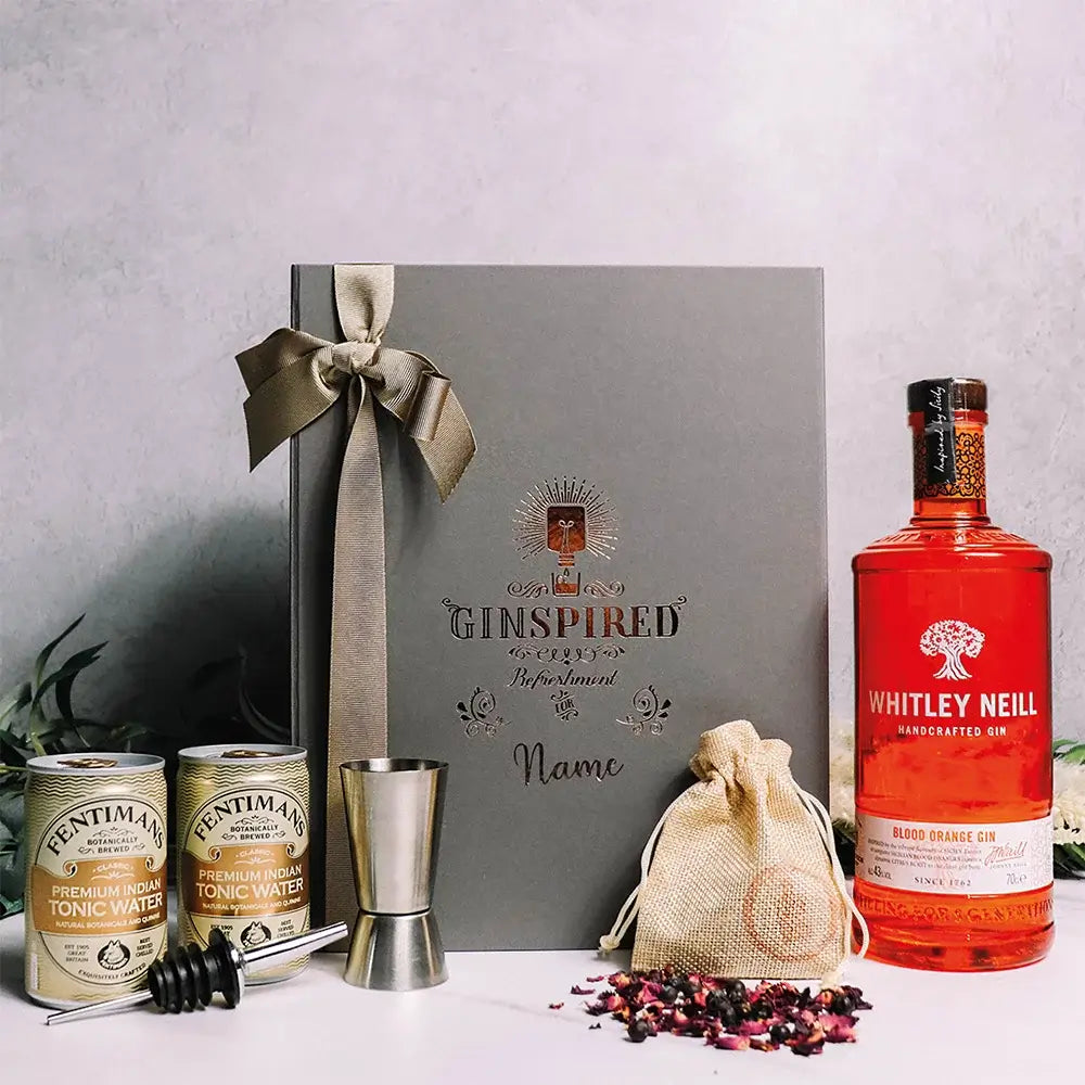 Personalised Whitley Neill Gin Gift Set in Luxury Engraved Gift Box