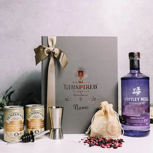 Personalised Whitley Neill Gin Gift Set in Luxury Engraved Gift Box