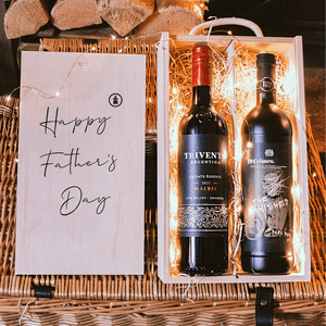 Personalised Red Wine Duo Trivento Malbec & 19 Crimes The Banished Gift Set