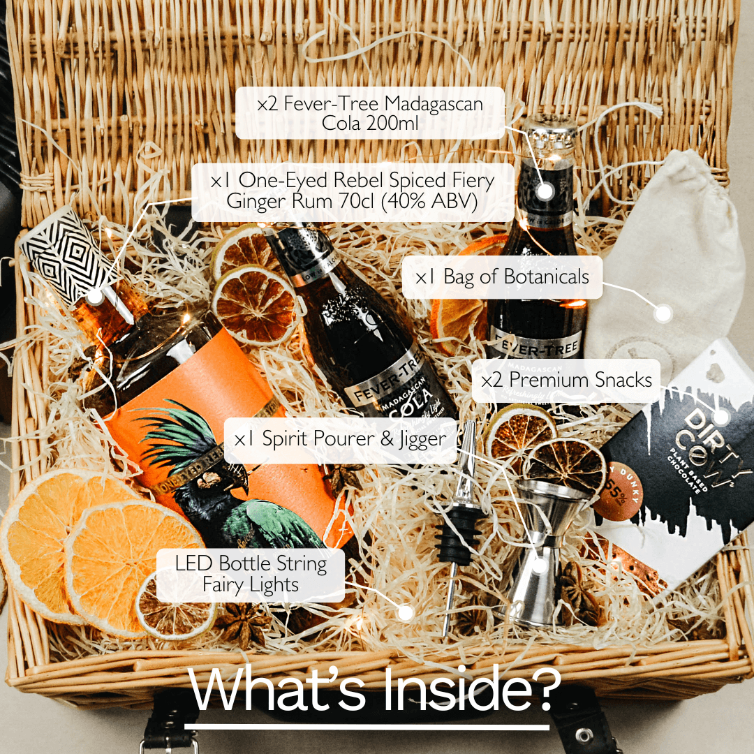 Personalised OneEyed Rebel Spiced Rum Premium Gift Hamper SpiritSmith